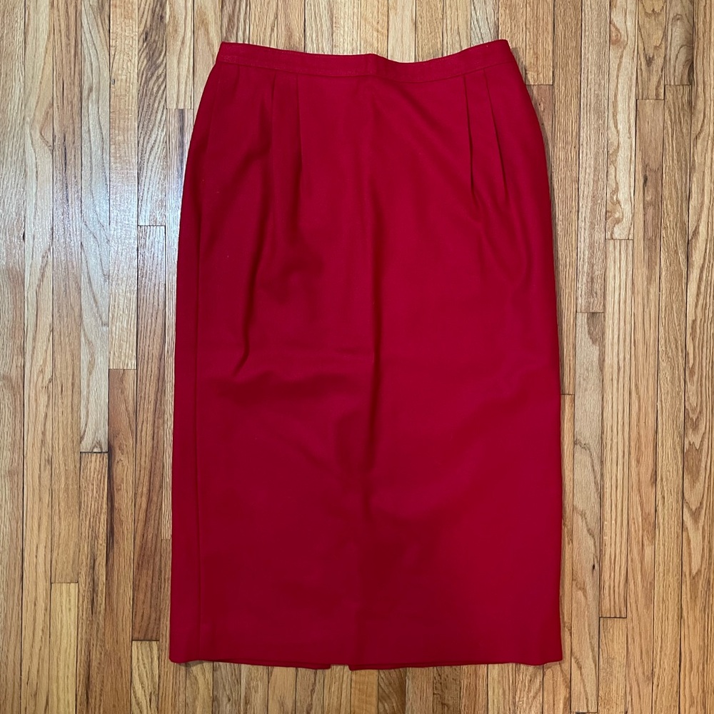 PENDLETON - Red Wool Skirt